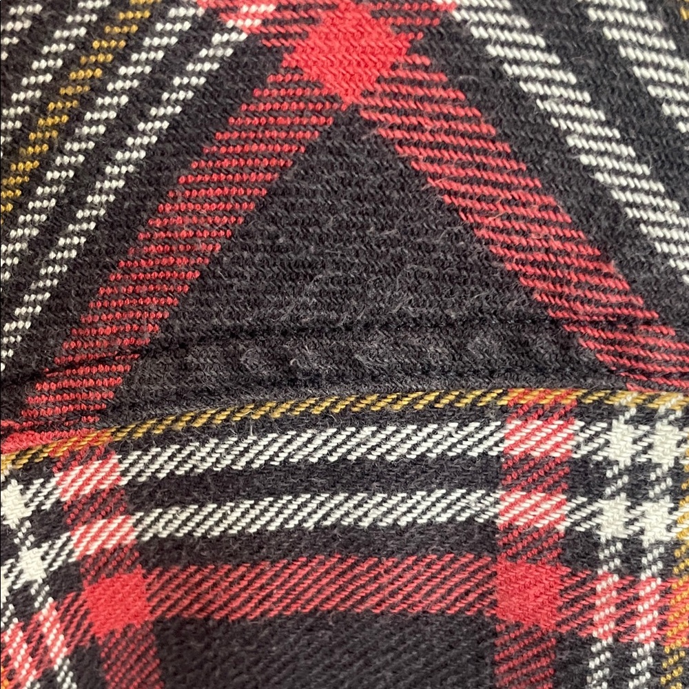 Filson Red Black White Yellow Plaid Button-Down lumberjack 100% cotton SOFT - Picture 8 of 15